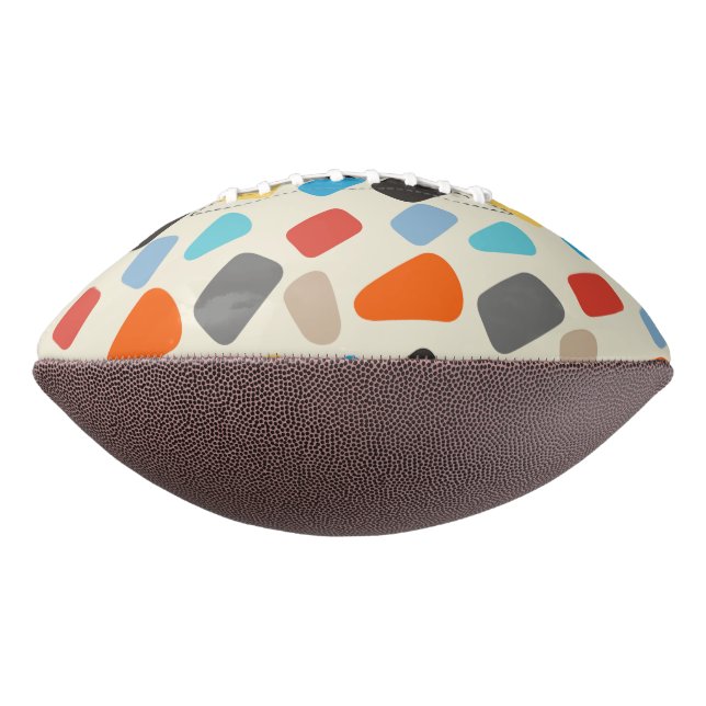 Colourful Pebbles American Football (Rotated 90)