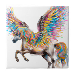 Colourful Pegasus Tile