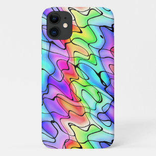 Colourful Pen and Watercolor Design iPhone 11 Case