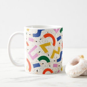 Colourful Pencil School Supplies Pattern Coffee Mug