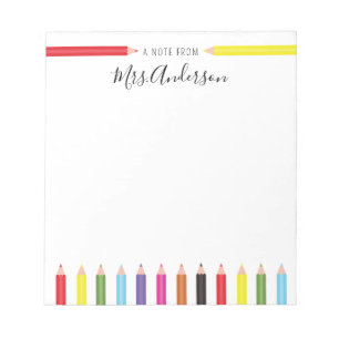 Colourful Pencils Note from the Teacher