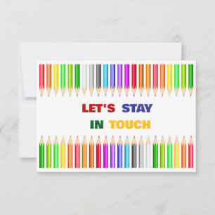 Colourful Pencils Playdate Invitation