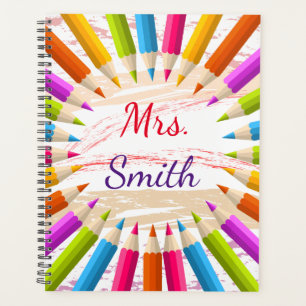 Colourful Pencils Teacher's Appreciation Planner