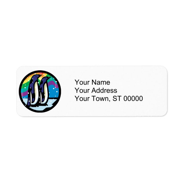 colourful penguin circle design (Front)