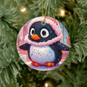 Colourful Penguin Ornament