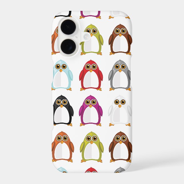 Colourful Penguin Pattern Cute Kawaii Animal  (Back)