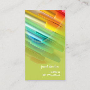 Colourful Pens/Designer Business Card