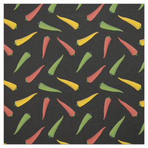 Colourful Peppers Pattern Fabric