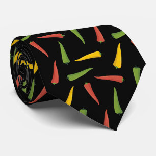 Colourful Peppers Pattern Tie