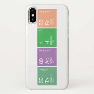 Colourful Periodic Table Science Teacher iPhone X Case