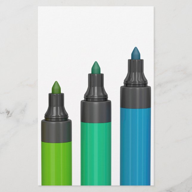 Colourful permanent markers (Front)