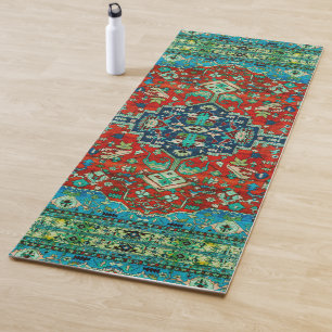 Colourful Persian motive rug design 2 Yoga Mat