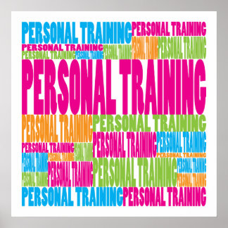 Colourful Personal Training Poster