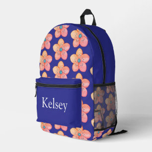 Colourful personalised backpack, kids cute printed backpack
