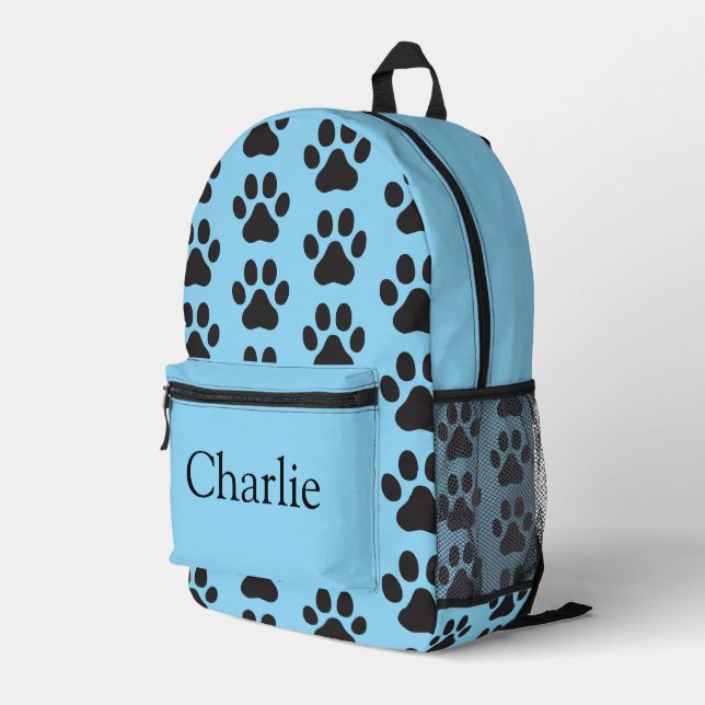 Colourful personalised backpack, kids cute printed backpack (Back Corner Right)