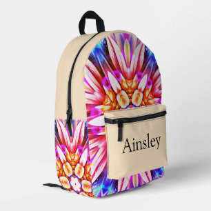 Colourful personalised backpack, kids cute printed backpack