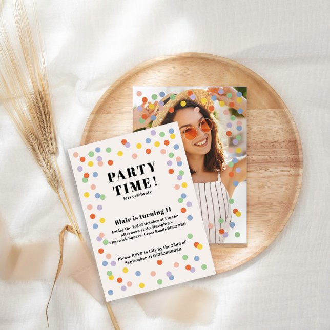colourful personalised birthday invitation  (Creator Uploaded)