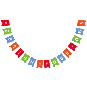 Colourful Personalised Custom Bunting
