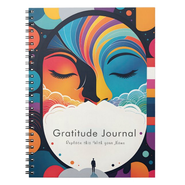 Colourful Personalised Gratitude  Journal (Front)