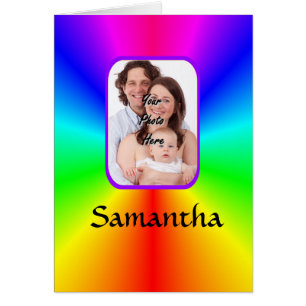 Colourful personalised photo background