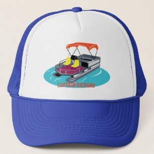Colourful Personalised Pontoon Boat Cap