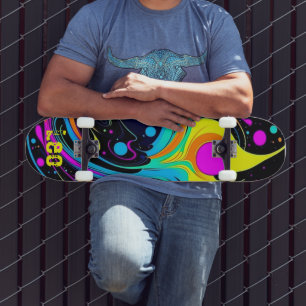 Colourful Personalised Skateboard