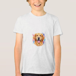Colourful Pet Illustration Tri-Blend Shirt