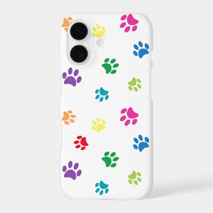 Colourful Pet Paw Prints