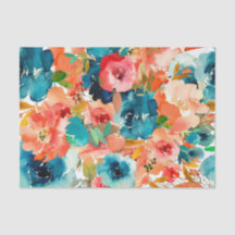 Colourful Petals ad Flowers Floral Decoupage