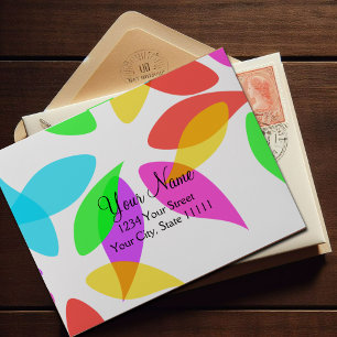 Colourful Petals RSVP Card Envelope