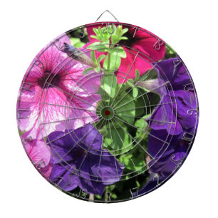 Colourful Petunias Dartboard