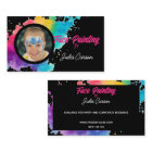Colourful Photo Face Painter Black Background