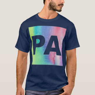 Colourful Physician Assistant Print T-Shirt