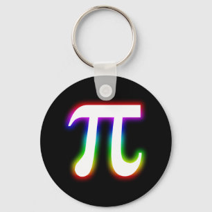 Colourful Pi Number Math Key Ring