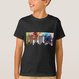 Colourful Piano Keys Music Lover Pianist T-Shirt