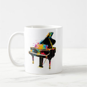 Colourful Piano Music Pianist Coffee Mug
