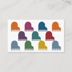 Colourful Pianos Business Cards