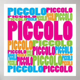 Colourful Piccolo Poster