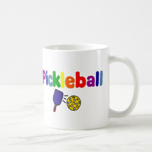 Colourful Pickleball Art Design Coffee Mug