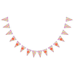 Colourful, Pickleball Paddles, Orange Pickleballs Bunting