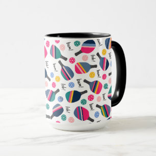 Colourful Pickleball Pattern Mug