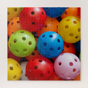 Colourful pickleballs jigsaw puzzle