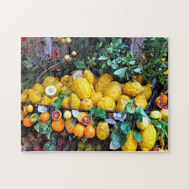Colourful Picture Amalfi Lemons Jigsaw Puzzle (Horizontal)