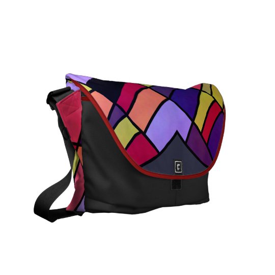 Colourful pieces commuter bags