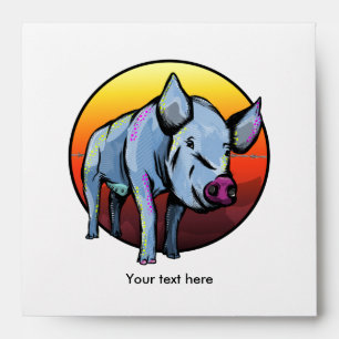 Colourful Pig Envelope