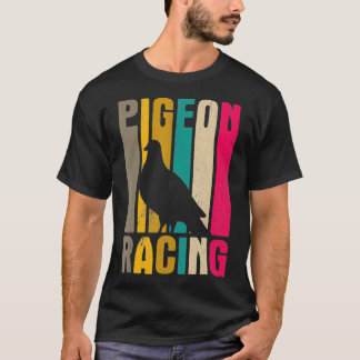 Colourful Pigeon Design Pigeon Racing T-Shirt