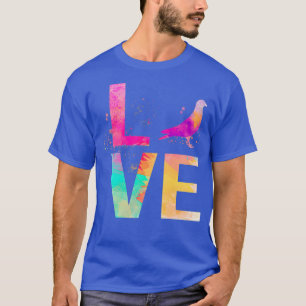 Colourful Pigeon racing Mum Gifts Pigeon racing T-Shirt