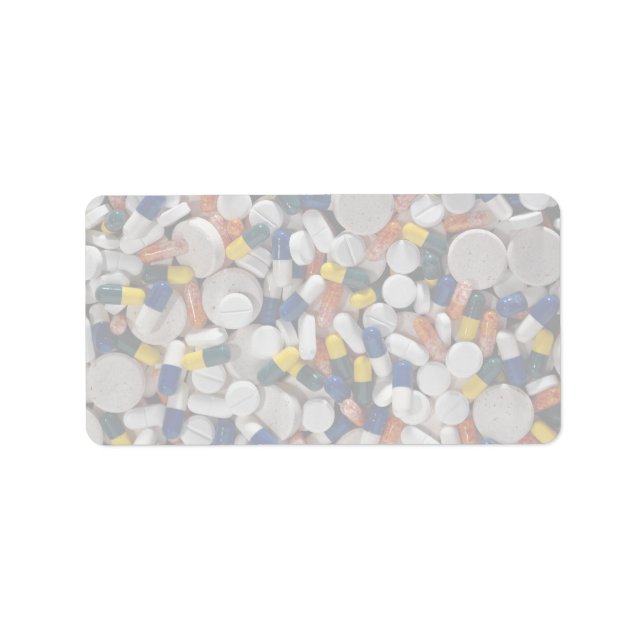 Colourful Pills Label (Front)