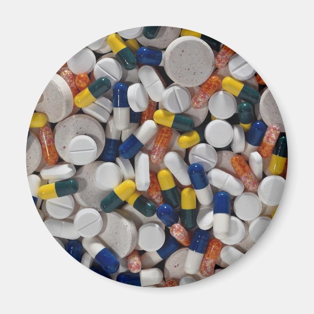 Colourful Pills Magnet (Front)