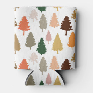Colourful Pine Tree Pattern Can Cooler